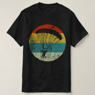 Skydive Retro Vintage Silhouette 70er T-Shirt