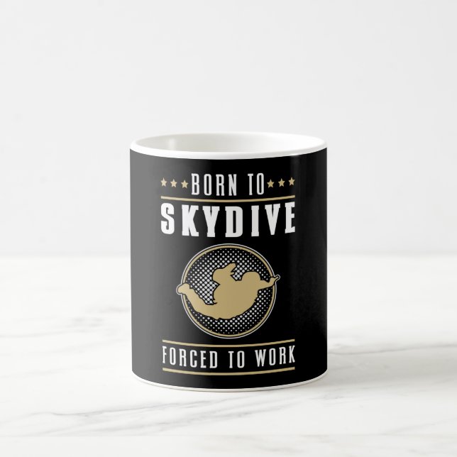 Skydive Skydive Jump Skydiver Flugzeug Funny Gift Kaffeetasse (Mittel)