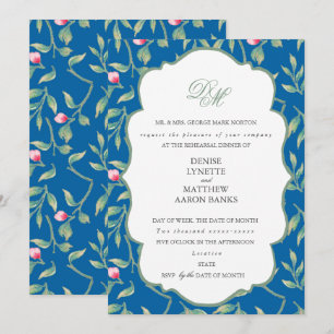 Skydiver Blue & Basil Green Probe Dinner Einladung
