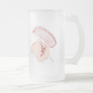 Skydiver Mattglas Bierglas