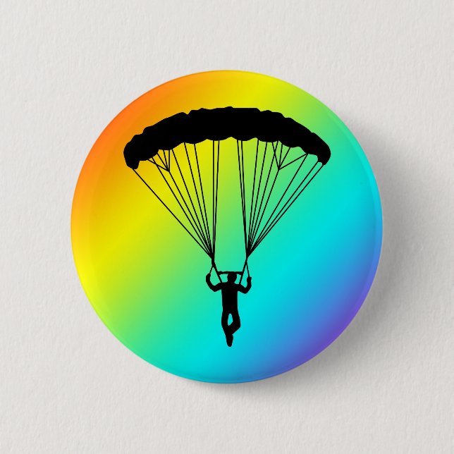 Skydiver-Silhouette Button (Vorderseite)