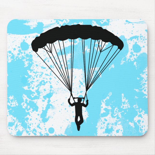 Skydiver Silhouette Mousepad (Vorne)