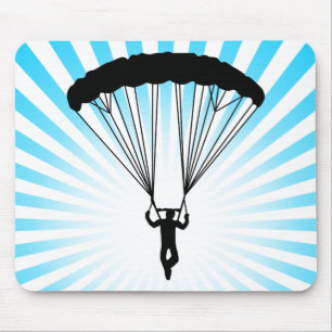 Skydiver Silhouette Mousepad