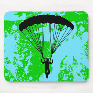 Skydiver Silhouette Mousepad