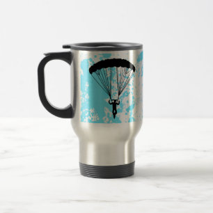 Skydiver-Silhouette Reisebecher