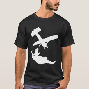 Skydiver Silhouette Skydiver Fallschirm Geschenk T-Shirt