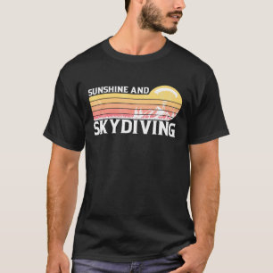 Skydiver Skydiver Fallschirm Sonnenschein Grafik T-Shirt