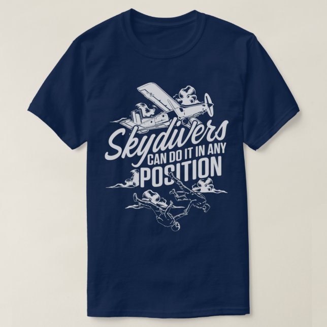 Skydiver Skydiver Position Skydive Parachuting Gi T-Shirt (Design vorne)