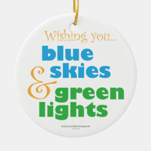 Skydiver-Weihnachtswunsch Keramikornament