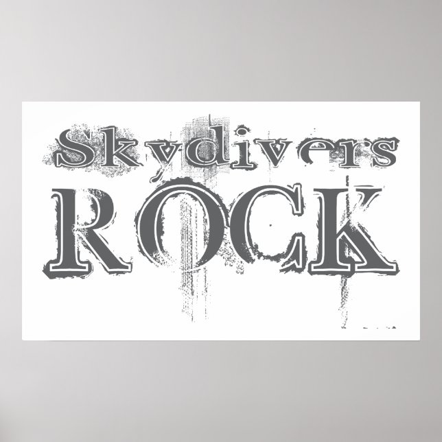 Skydivers Rock Poster (Vorne)