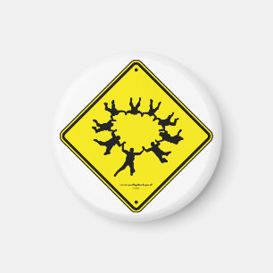 Skydivers Vorsicht beim Signieren Magnet