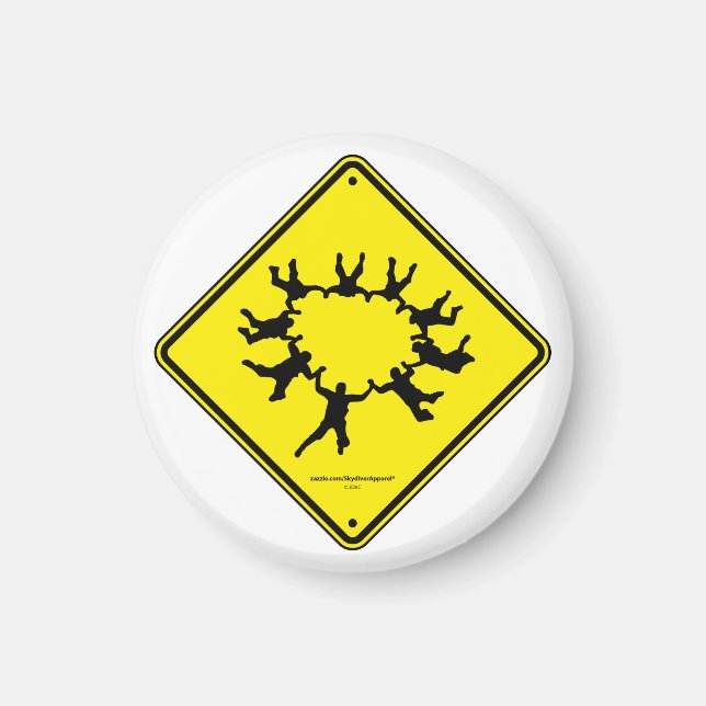 Skydivers Vorsicht beim Signieren Magnet (Vorne)