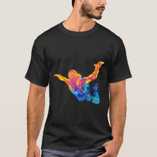 Skydiving Art Skydiver Fallschirmspringer Jumprt F T-Shirt