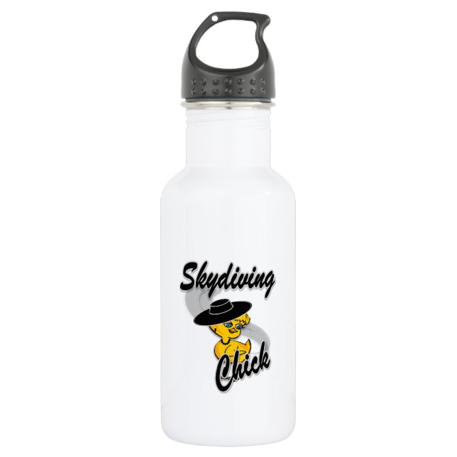 Skydiving Chick #4 Trinkflasche (Vorderseite)