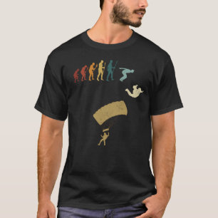 Skydiving Evolution Retro Vintag T-Shirt