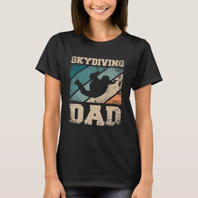 Skydiving Father Dad T-Shirt (Vorderseite)