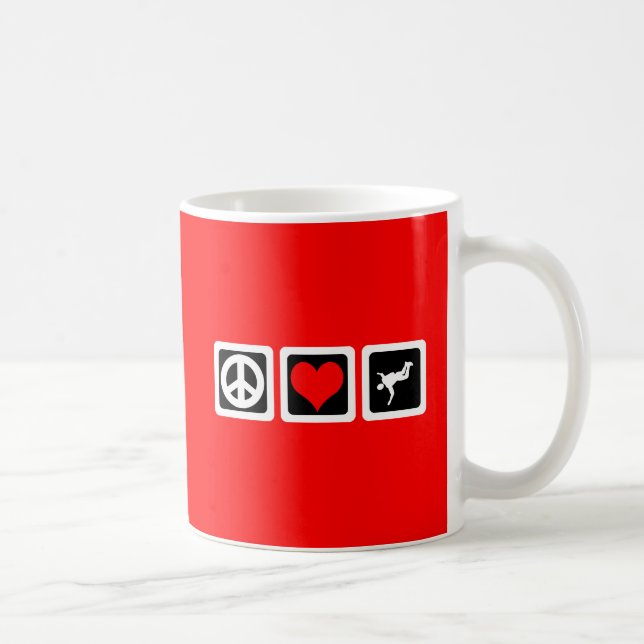 Skydiving FriedensLiebe Kaffeetasse (Rechts)