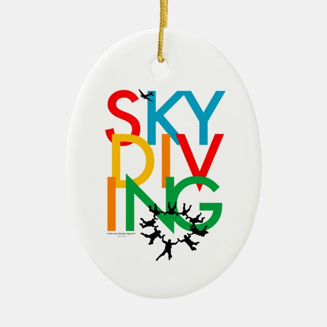 Skydiving Keramikornament (Vorne)