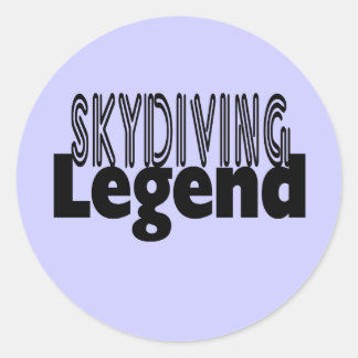 Skydiving Legend Runder Aufkleber