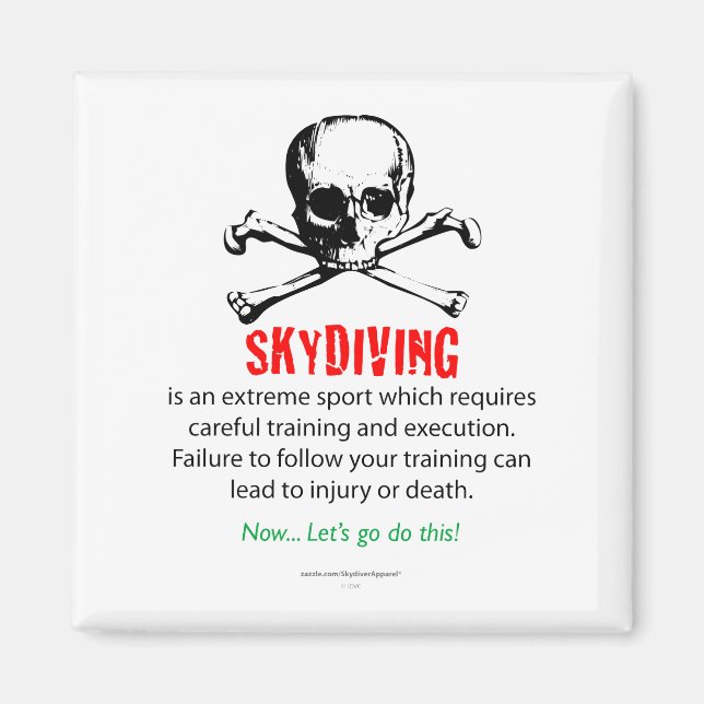 Skydiving Magnet (Vorne)