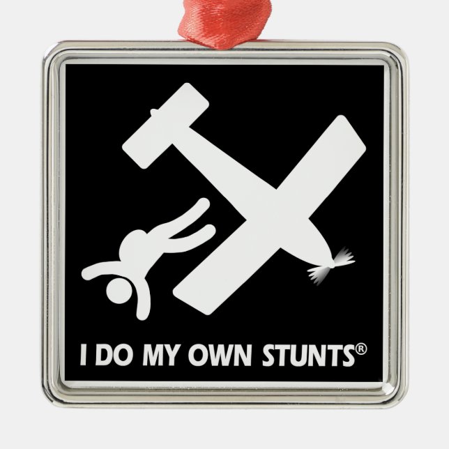 Skydiving meine eigenen Bremsungen Ornament Aus Metall (Vorne)