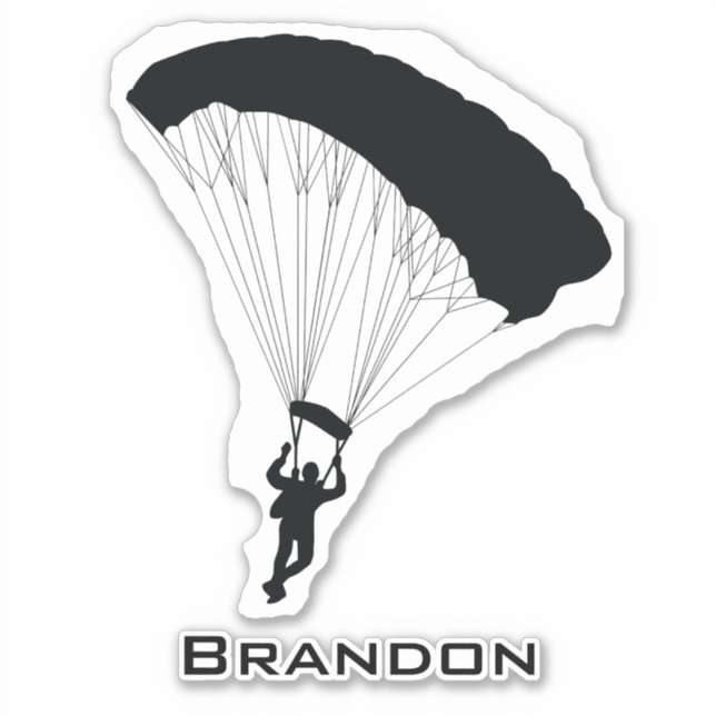 Skydiving Parachuting Design-Kontaktsticker Aufkleber (Vorderseite)