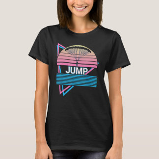 Skydiving Parachuting Skydiver Retro Jump T-Shirt