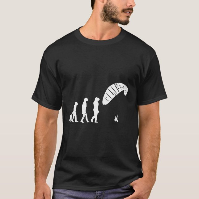 Skydiving-Paragleiter-Paramotoren-Evolutionsgesche T-Shirt (Vorderseite)