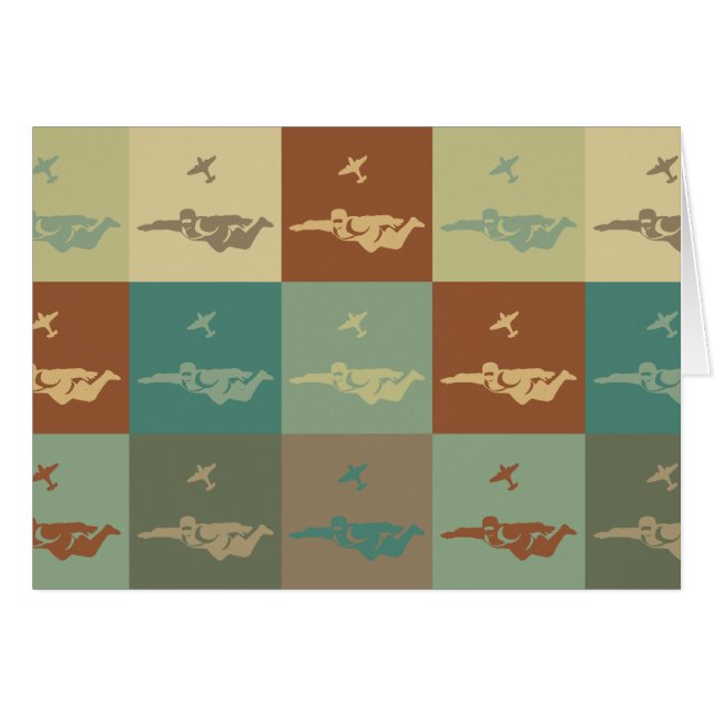Skydiving Pop-Kunst (Vorderseite (Horizontal))