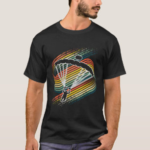 Skydiving Retro Farben Skydiving-Instructor Sky Di T-Shirt
