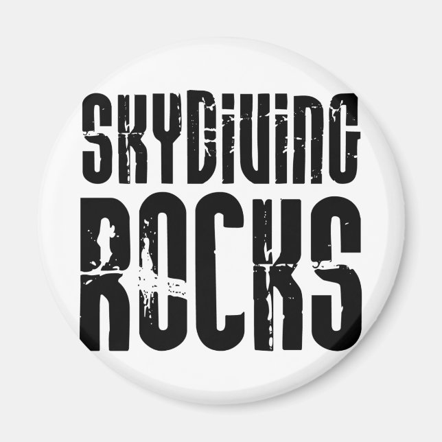 Skydiving Rocks Magnet (Vorne)