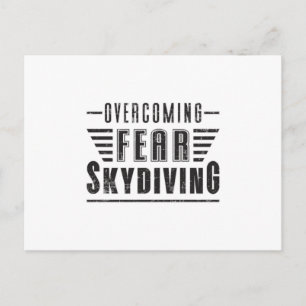 Skydiving Skydive Skydiver Flugzeug Jump Geschenk  Postkarte