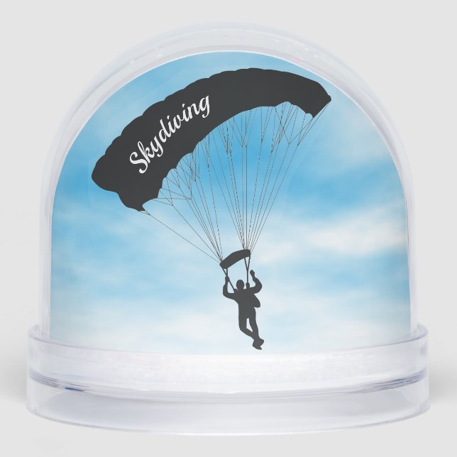 Skydiving Souvenir Snow Globe Schneekugeln (Vorderseite)