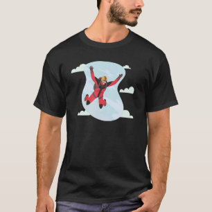 Skydiving-Typ Cooler Sportuntergang Wolken Parachu T-Shirt