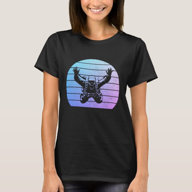 Skydiving Vintage Sky Diving Diver Skydiver T-Shirt (Vorderseite)