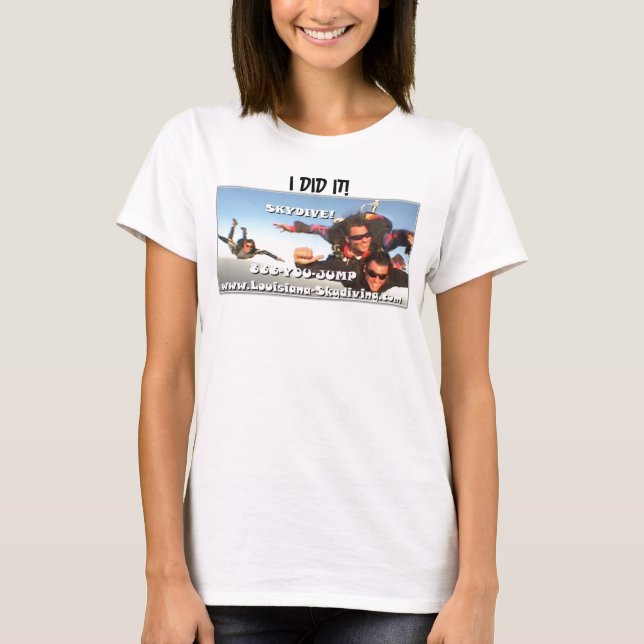 Skydivinglogo, TAT ICH ES! T-Shirt (Vorderseite)