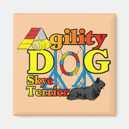 Skye_Terrier_Agility Magnet