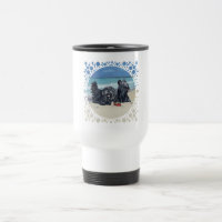 Skye Terrier, Beach Day Travel Mug!