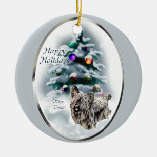 Skye Terrier Cadeaux de Noël Ornement