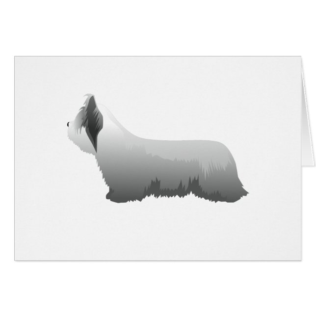 Skye Terrier Dog Breed - Bereit zur Anpassung der  (Vorderseite (Horizontal))