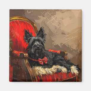 Skye Terrier Dog Weihnachtsfest Magnet