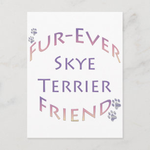 Skye Terrier Furever Friend Postkarte