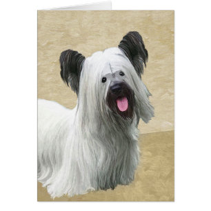 Skye Terrier Painting - Niedliche Original Dog Art