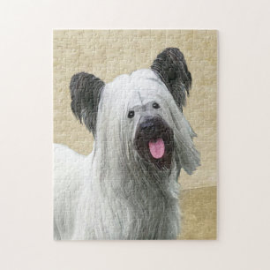 Skye Terrier Painting - Niedliche Original Dog Art