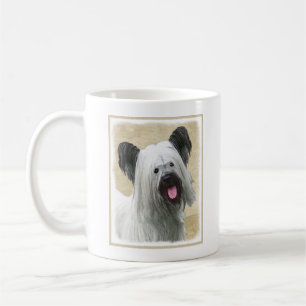 Skye Terrier Painting - Niedliche Original Dog Art Kaffeetasse