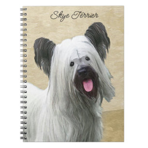 Skye Terrier Painting - Niedliche Original Dog Art Notizblock