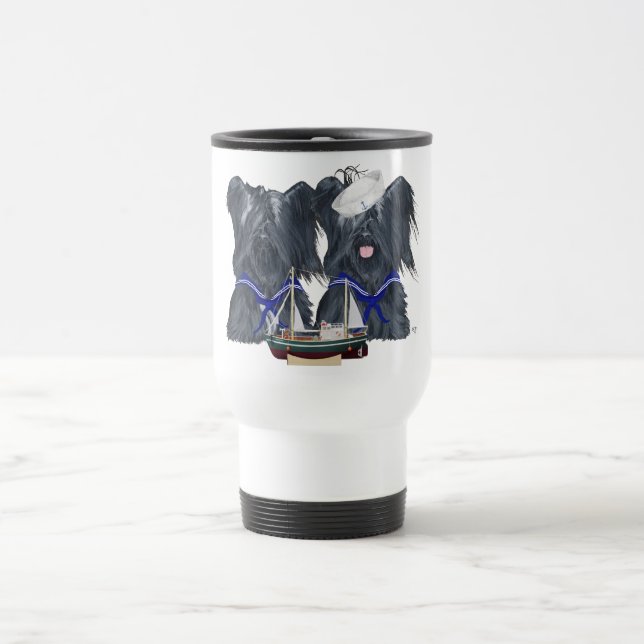 Skye Terrier Sailors Travel Mug Reisebecher (Mittel)