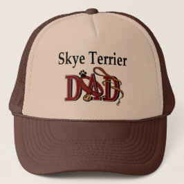 Skye Terrier Vater Geschenke Truckerkappe