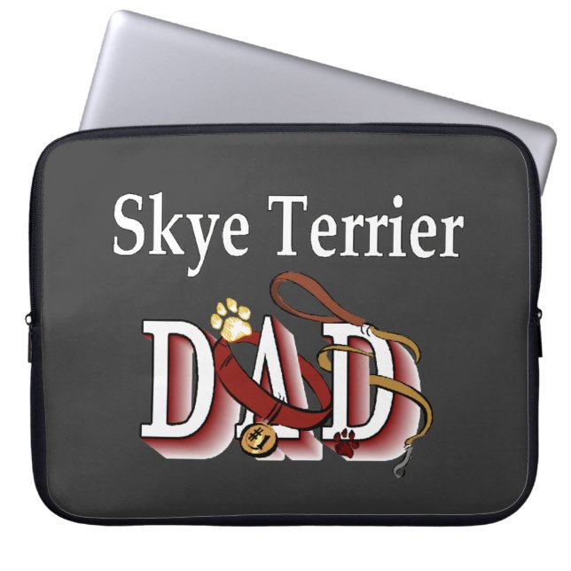 Skye Terrier Vater Laptopschutzhülle (Vorderseite)