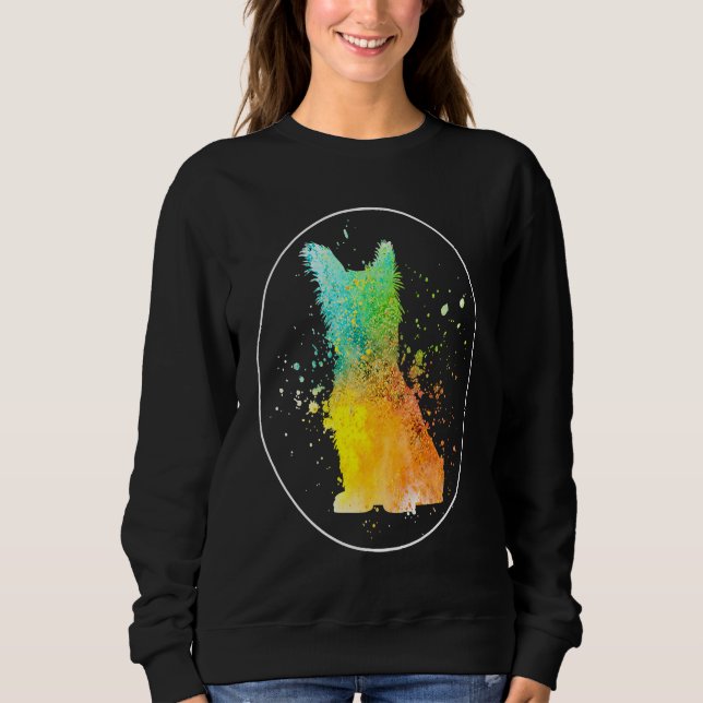 Skye Terrier Vintage  1 Sweatshirt (Vorderseite)